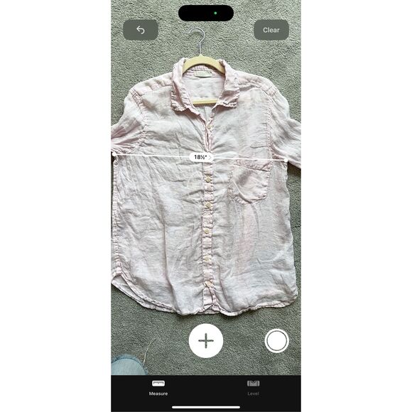 CP Shades Linen Marella Button Down Tunic Pastel Pink, Small, $235 C31 - Picture 7 of 8